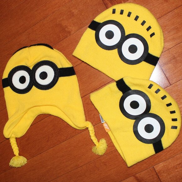 FREE WITH ANY BUY❤️3x official licensed Minion Despicable Me beanies hats toques - Picture 1 of 5
